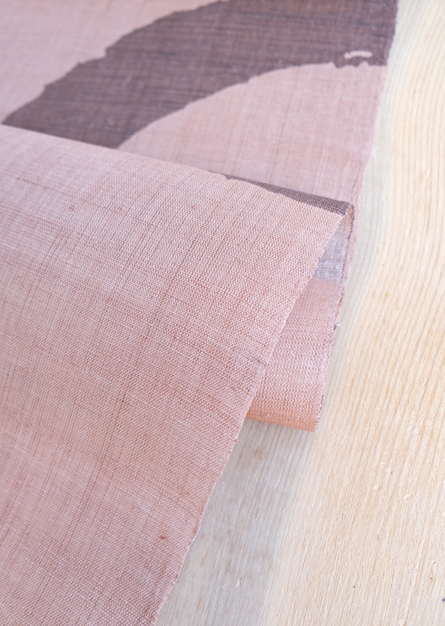 柿渋染めのれん「円相紋」