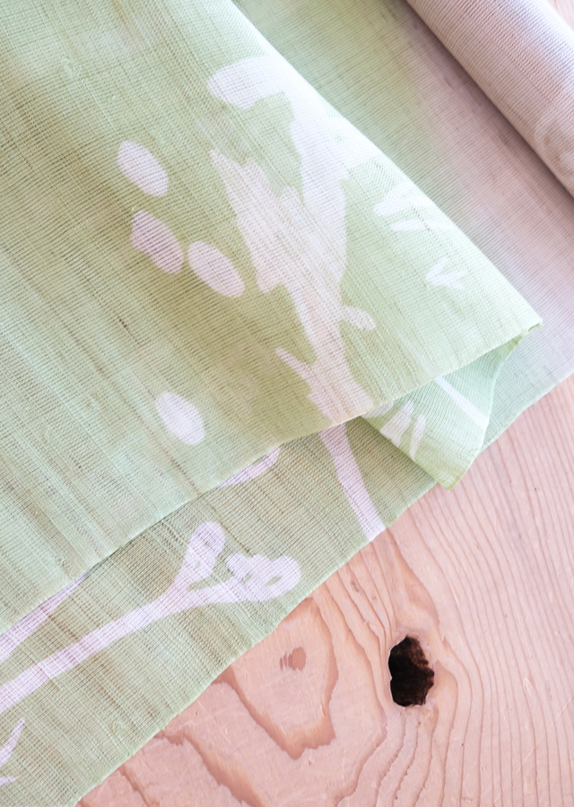 手染め麻のれん「蕨」 [京都洛柿庵オンラインショップ]