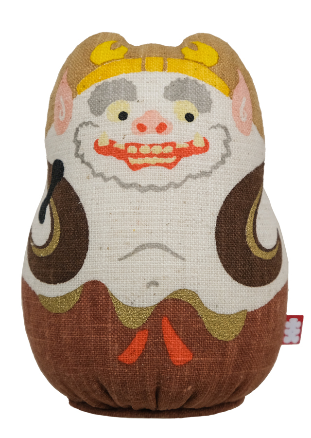 手染め麻人形 「雷神」[京都洛柿庵オンラインショップ]