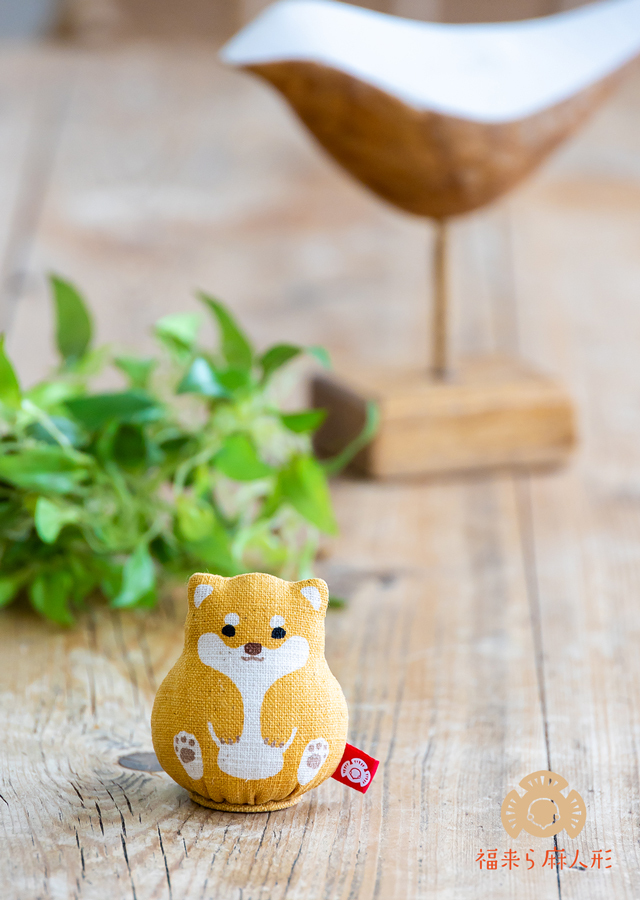 大入DESIGN］福来ら麻人形 「豆しば SS」（単品）[京都洛柿庵