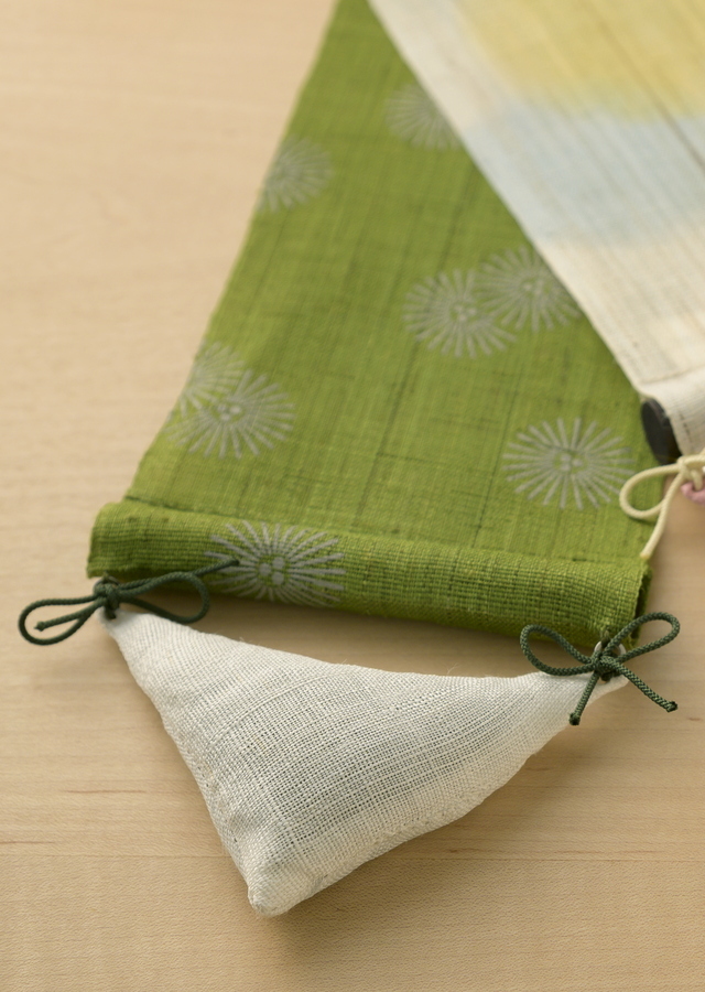 手染め麻細タペ掛け香「松風」 [京都洛柿庵オンラインショップ]