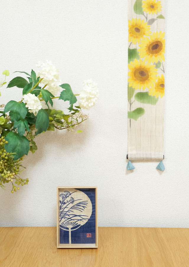 麻の絵手紙３枚セット「夏」