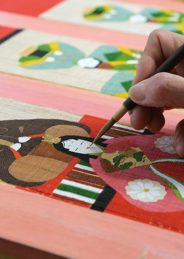 洛粋細タペ「雛段飾り」