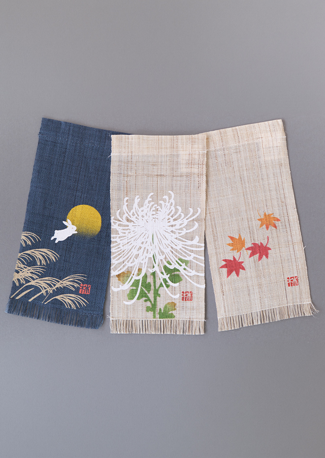 絵麻　秋分・寒露・霜降「月うさぎ・大糸菊・紅葉」