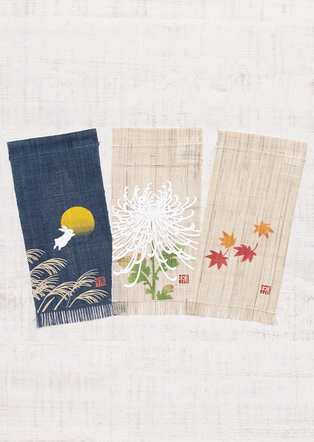 絵麻　秋分・寒露・霜降「月うさぎ・大糸菊・紅葉」