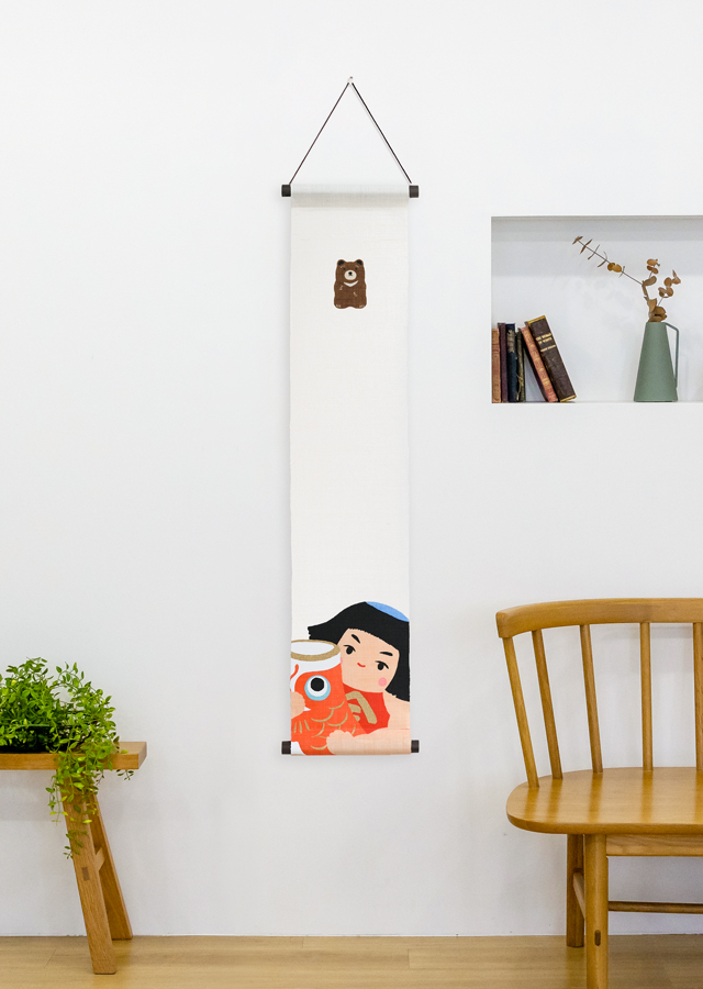 節句タペストリー「金太郎」