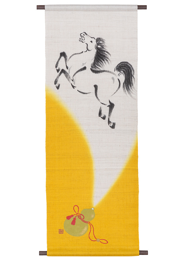 店舗限定タペストリー「瓢箪から駒　黄」