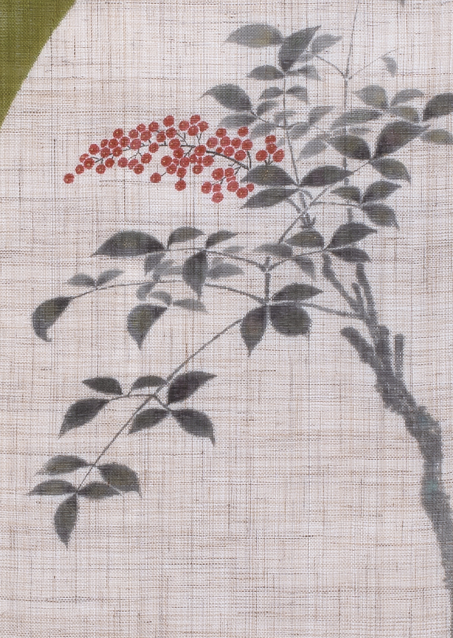 手描きタペストリー「南天福」