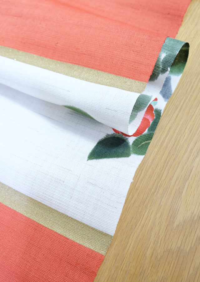 手描きタペストリー「掛け軸椿」