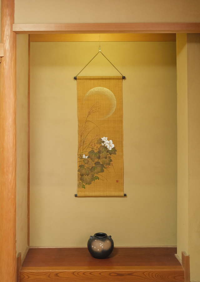 手描きタペストリー「秋草」