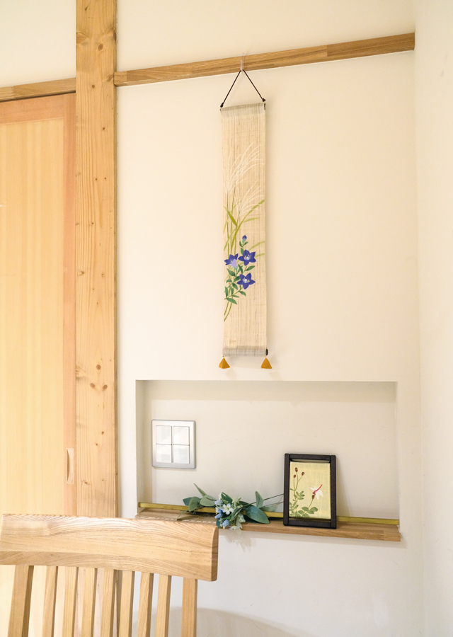 手染め麻豆タペ「桔梗」[京都洛柿庵オンラインショップ]