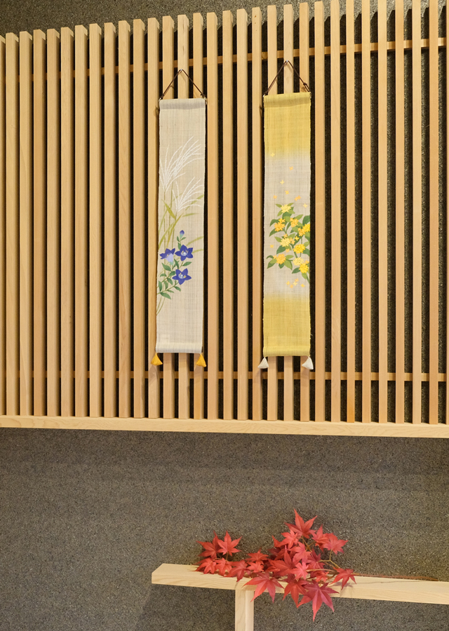 柿渋　タペストリー 麻と柿渋染め・草木染めのみつる工芸 / タペストリー