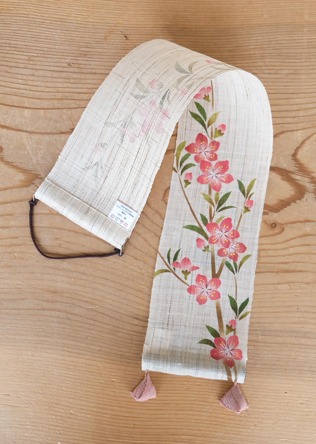 手染め麻豆タペ「桃」[京都洛柿庵オンラインショップ]