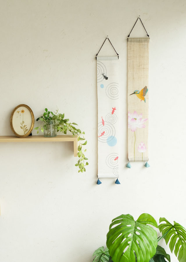 【洛柿庵店舗限定】豆タペストリー「みなも」