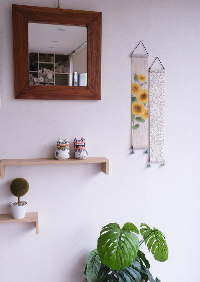 豆タペストリー「ひまわり」