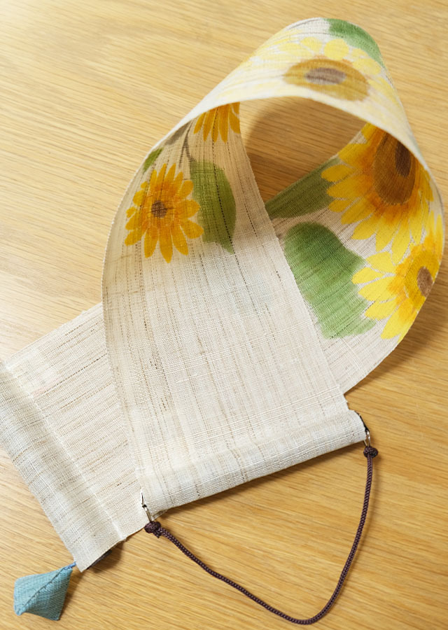 豆タペストリー「ひまわり」