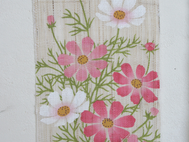 豆タペストリー「コスモス」