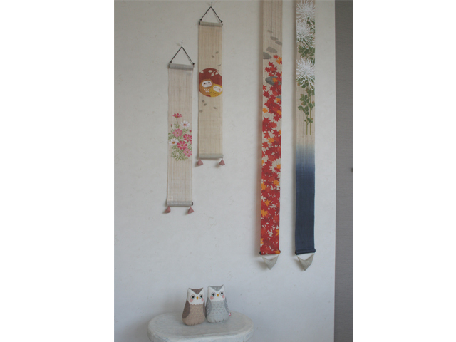 豆タペストリー「福々ろう」