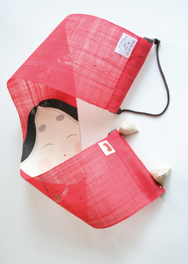 豆タペストリー「福祝い結び」
