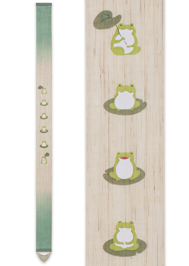 手染め麻細タペストリー「福を六かえる」 [京都洛柿庵オンラインショップ]