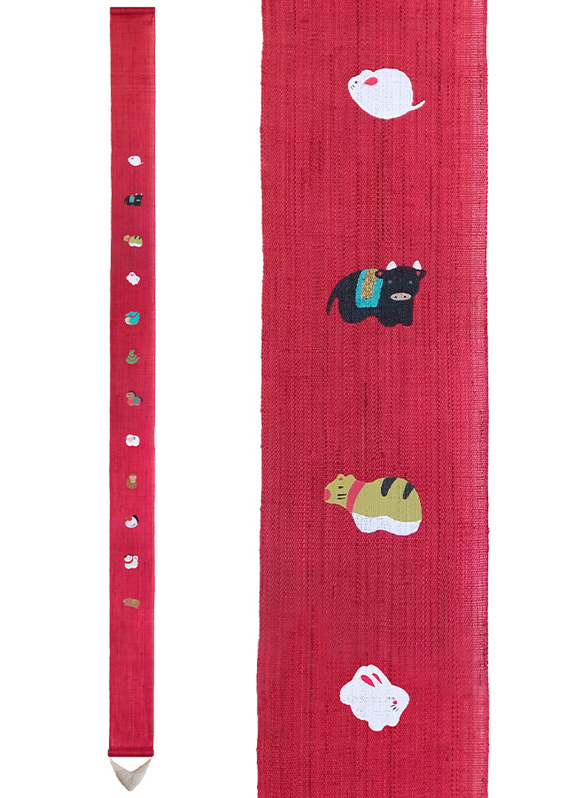 手染めタペストリー 手染め麻のれん・細タペストリーの京都洛柿庵オンラインショップ