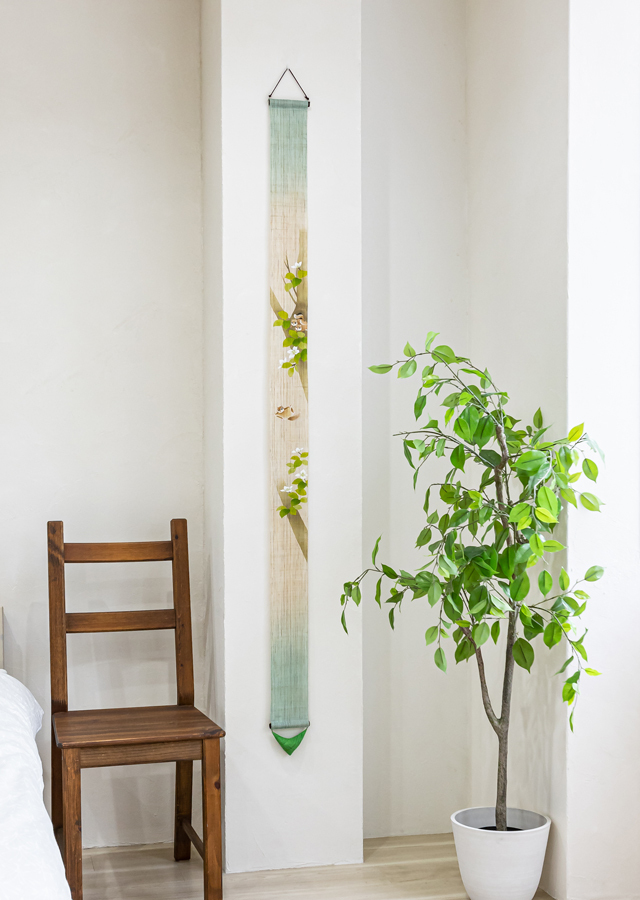 手染め麻細タペ「モモンガ」 [京都洛柿庵オンラインショップ]