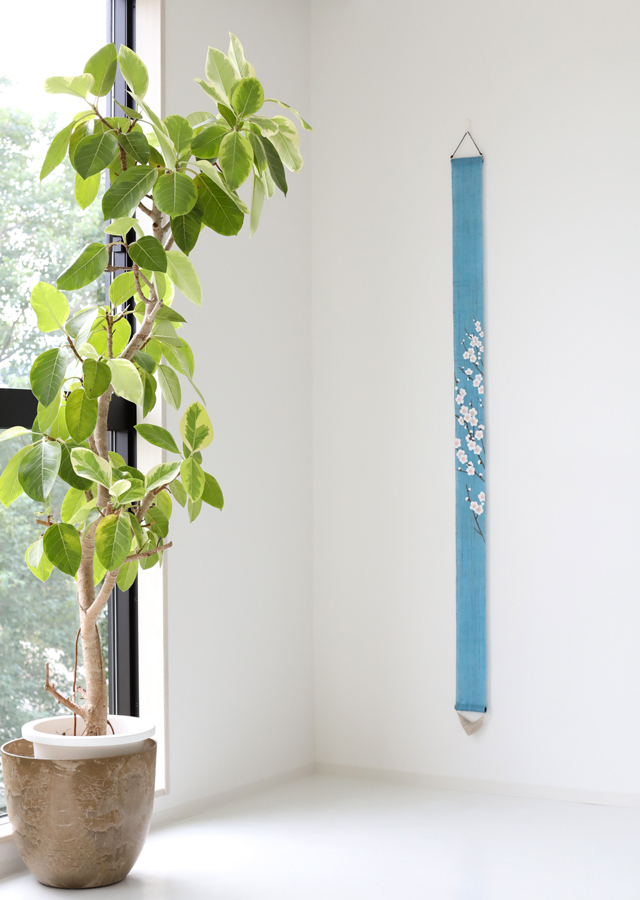 手染め麻細タペ「風待ち草」 [京都洛柿庵オンラインショップ]