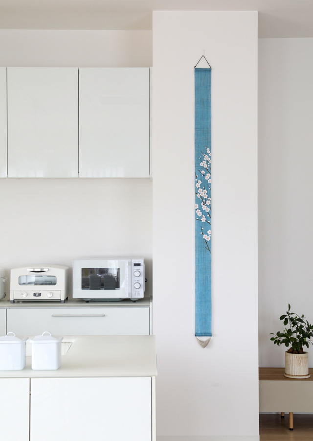 手染め麻細タペ「風待ち草」 [京都洛柿庵オンラインショップ]