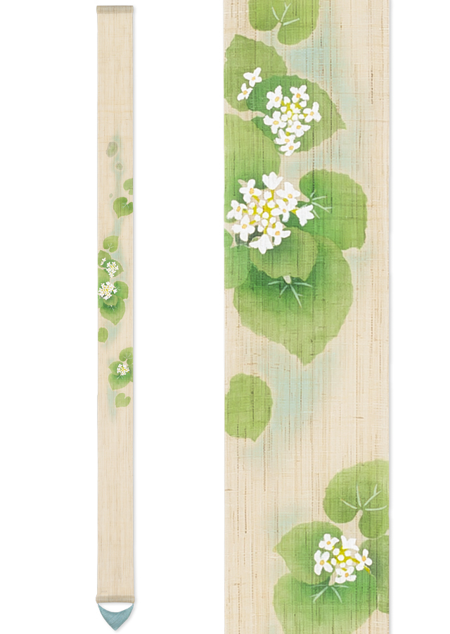 手染め麻細タペ「山葵」 [京都洛柿庵オンラインショップ]