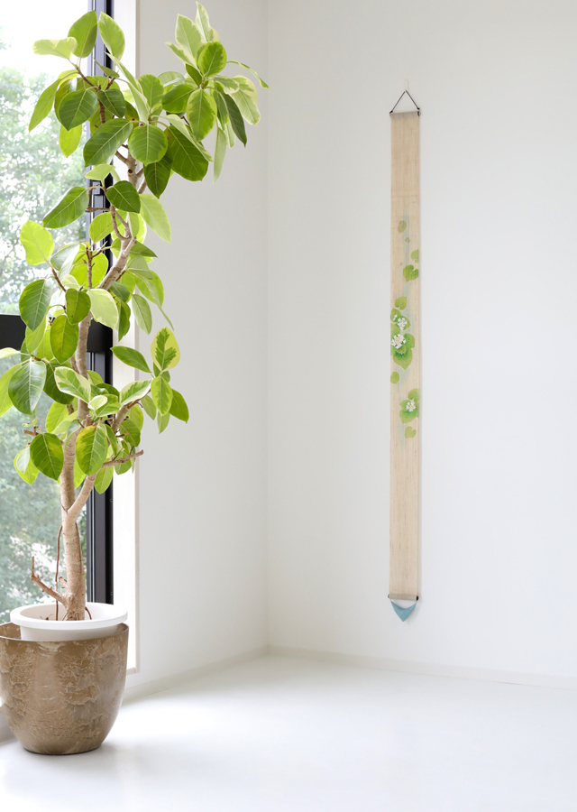 手染め麻細タペ「山葵」 [京都洛柿庵オンラインショップ]