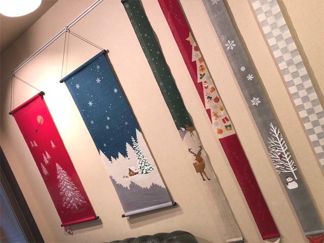 細タペストリー「クリスマスツリー」