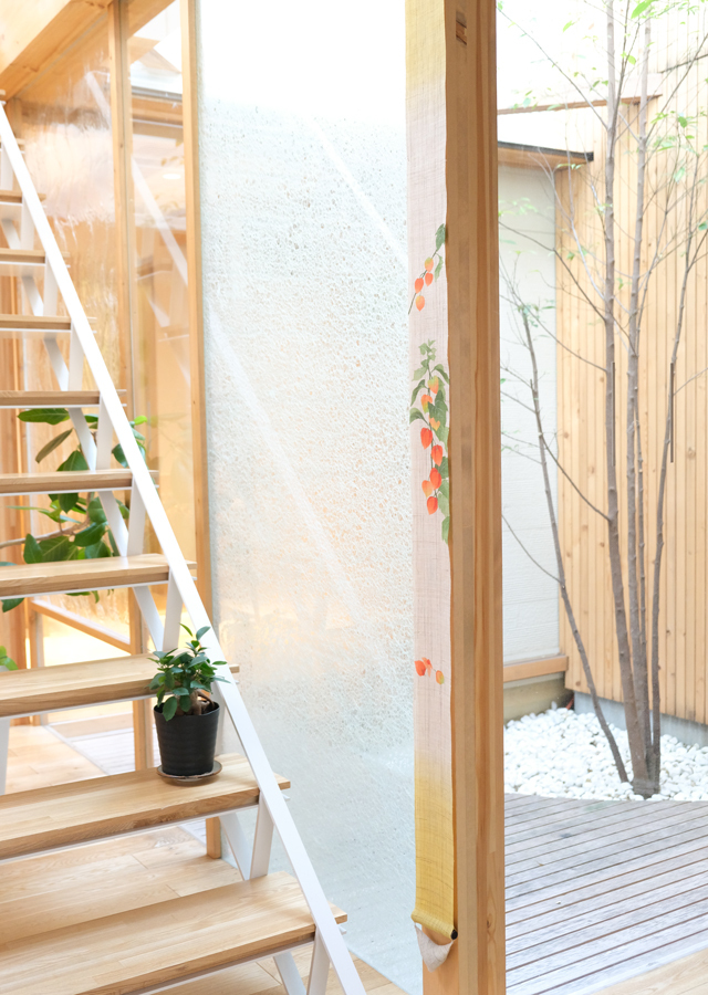 細タペストリー「ほおずき」