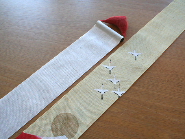 細タペストリー「茜富士」