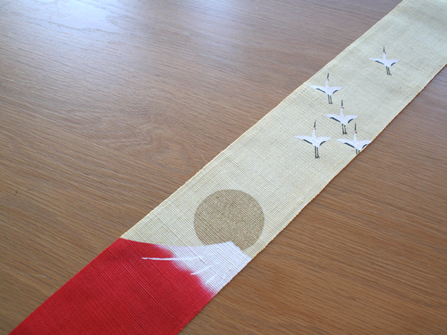 細タペストリー「茜富士」