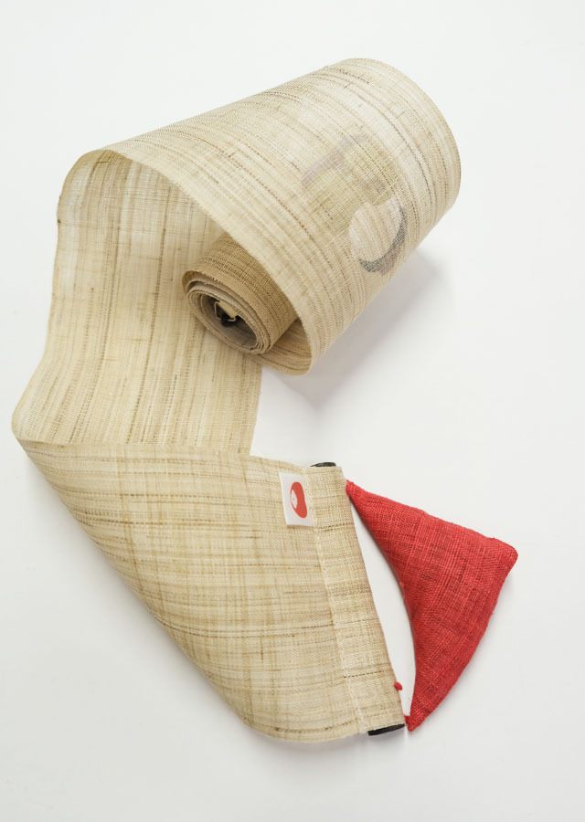 手染め麻細タペストリー「雛祭り」 [京都洛柿庵オンラインショップ]