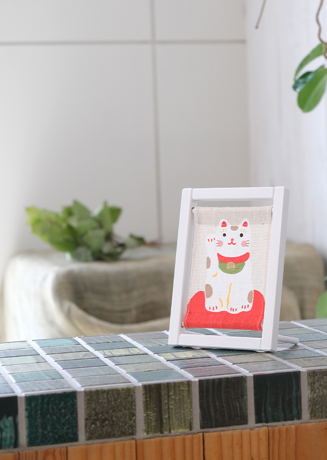 koyomiフレーム　まねきねこ白