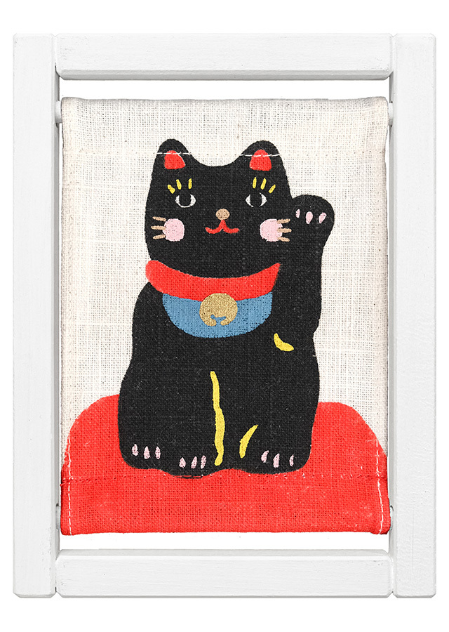 koyomiフレーム　まねきねこ黒