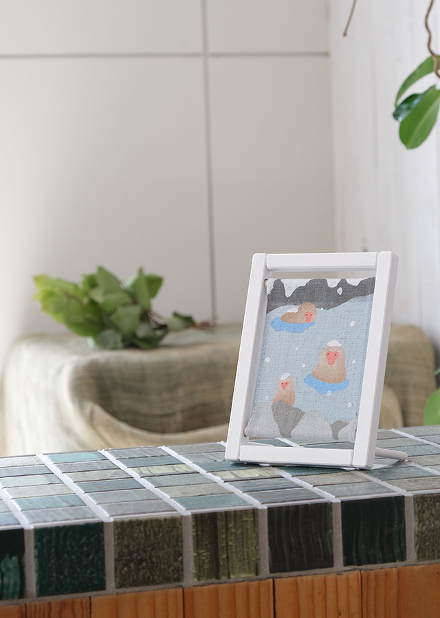 koyomiフレーム　おさるの温泉