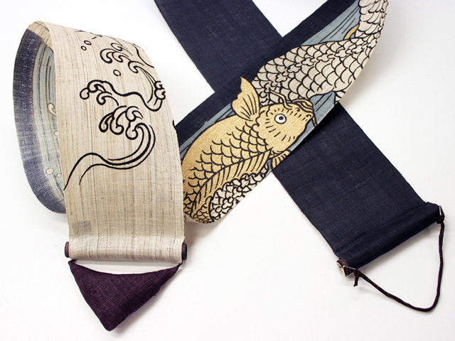 【洛柿庵】細タペストリー「登竜門」