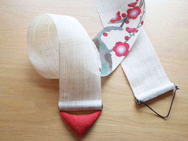 【洛柿庵】細タペストリー「明か時の梅」