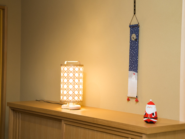 豆タペストリー「スノークリスマス」