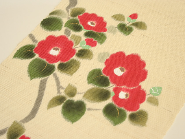 【洛柿庵】タペストリー「椿」