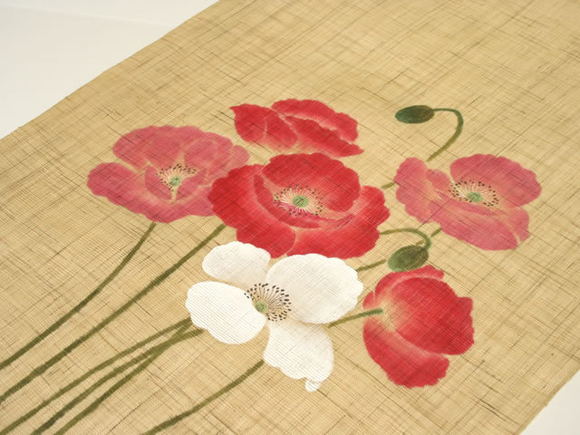 【洛柿庵】タペストリー「ひなげし」