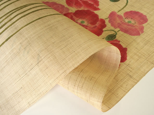 【洛柿庵】タペストリー「ひなげし」