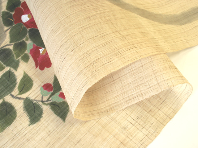 【洛柿庵】タペストリー「粋円椿」