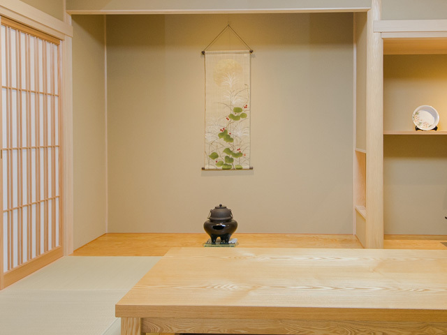 手染め麻タペストリー「秋野」 [京都洛柿庵オンラインショップ]