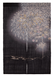 手染め麻のれん [京都洛柿庵オンラインショップ]