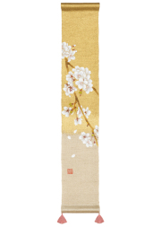 新品・未使用 ※ 京都洛柿庵・手描きのれん・サクラノトキ ※ 新品・未使用 ※ 京都洛柿庵・手描きのれん・サクラノトキ ※ 新品