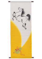 タペストリー　麻　染め 手染め麻タペストリー [京都洛柿庵オンラインショップ]