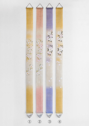 押し絵タペストリー　京都の春　まき キット】押し絵のたち雛のタペストリー キット 和小物キット専門